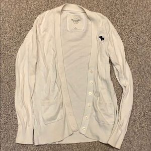 Cream colored Abercrombie & Fitch Cardigan